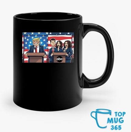 Trump 3 Versus 1 Harris Team Begged Debate 2024 Mug